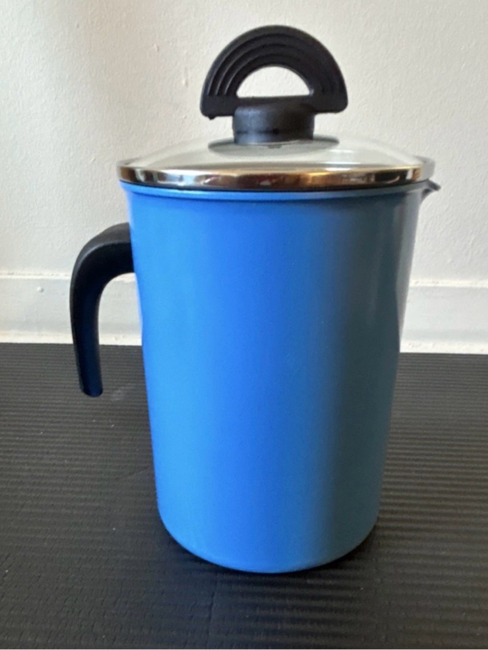 Kuhn Rikon Blue 4th Burner Asparagus Steamer Pot with Basket and Lid, Easy Clean